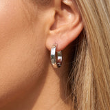 Huggie Hoop Earrings (Silver)