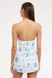 Blue Tile Shell Mini Dress