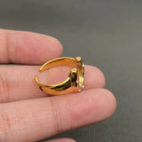 Horseshoe 18K Gold Plated Ring