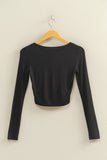 Kari Long Sleeve Top (Black)
