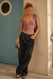 Stretch Db Layer Sweetheart Neck Top (Mauve)