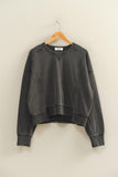 Oversized Soft Rewind Pullover (Black)