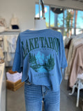 Lake Tahoe Long Crop Tee (indigo)