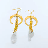 18k Crystal Drop Earrings