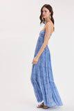 Twirly Blue Maxi Dress