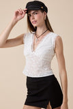 Amy Eyelit Floral Lace Top