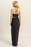 Madison Halter Top And Skirt Set