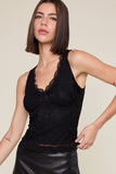 Arie Lace Layering Top (Black)