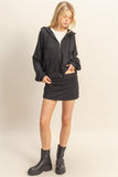 Hoodie and Skort Set (Black)