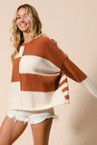 Color Block Knit Top