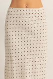 Timeless Muse Polka Dot Skirt (Oatmeal)