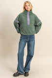 Cassie Half-Zip Pullover (Pistachio)
