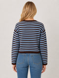 Striped Button-Up Cardigan