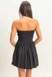 Polly Mini Dress (Black)