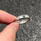Colored Cubic Zirconia Ring