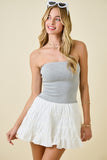 Layla Strapless Ruffle Romper