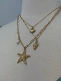 Layered Starfish Necklace