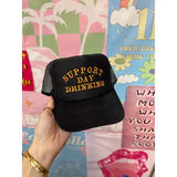 Support Day Drinking Trucker Hat(Black)