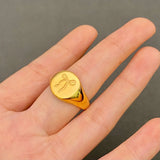 Bow 18K Golden Stainless Steel Ring