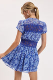 Blue Willow Leaves Dress