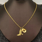 Western Cowgirl Boots & Hat Necklace