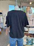 Lake Tahoe Long Crop Tee (black)