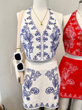 Tana Embroidered Set (Off White)