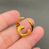 Horseshoe 18K Gold Plated Ring