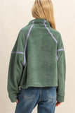 Cassie Half-Zip Pullover (Pistachio)