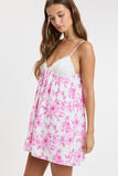 Camellia Swing Mini Dress (Pink)