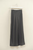 Celeste Satin Skirt (Black)