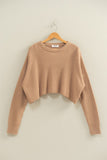 Karina Cropped Knit Sweater