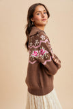 Chestnut Half Zip Pullover
