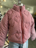 Gingham Heart Puffer Jacket