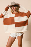Color Block Knit Top