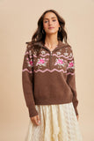 Chestnut Half Zip Pullover