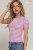 My Time Stripe Top (Pink)