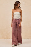 Vintage Wash Tie-Waist Pants