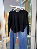Butter Soft Round Neck Sweater (Black)