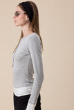 Livvy Layered Longsleeve (H Grey)