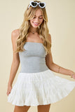 Layla Strapless Ruffle Romper