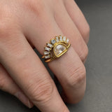 Goddess Crown 18K Gold Plated Ring