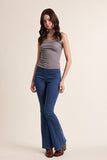 Illusion Waist Flare Pants