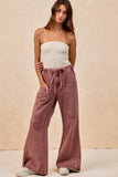 Vintage Wash Tie-Waist Pants