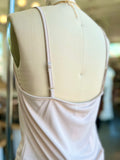 Cupro Cowl Front Cami (Beige)