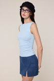 Selena Boat Neck Top (Baby Blue)