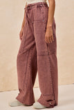 Vintage Wash Tie-Waist Pants
