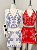 Tana Embroidered Set (Off White)