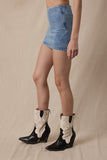 Dana Denim Mini Skort (Denim)