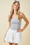 Layla Strapless Ruffle Romper